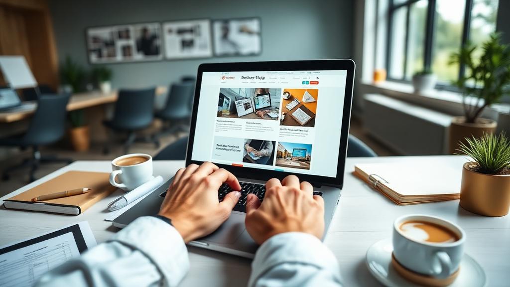 Team working on web design projects